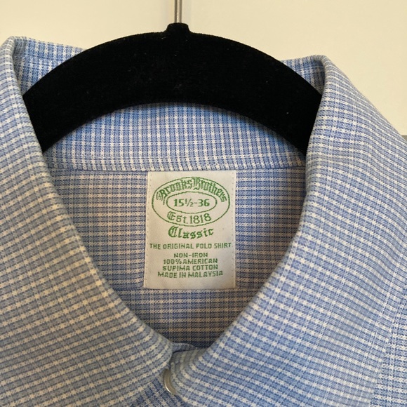 Brooks Brothers Classic non-iron dress shirt (15.5, 36) - Picture 2 of 2